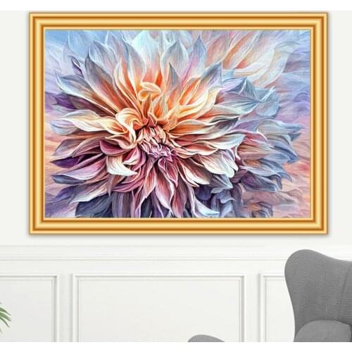 5D DIY Diamond painting Flower Cross Stitch Kit Full Drill Square Embroidery Mosaic Art Picture of Rhinestones Home Decoration