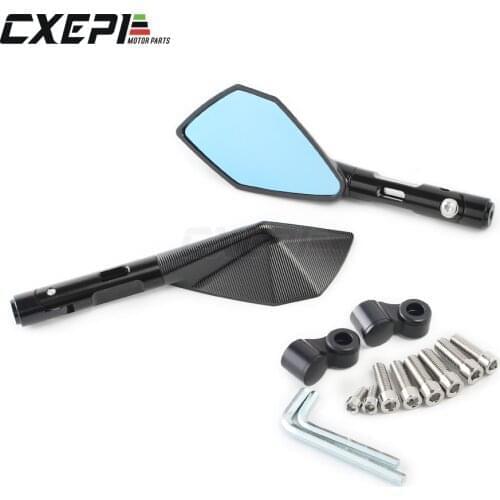 Aluminum CNC motorcycle rearview Side mirror For honda Kawasaki z750 Z800 Z1000 Suzuki Ducati yamaha yzf r6 r1 MT07 09 FZR 400