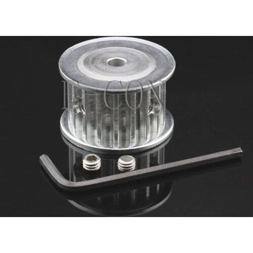 1pcs 5M18T HTD5M Aluminum Timing Belt Pulley 18 Teeth 5mm/6mm/6.35mm/7mm/8mm/10mm/12mm Bore 16mm width AF Type Stepper Motor