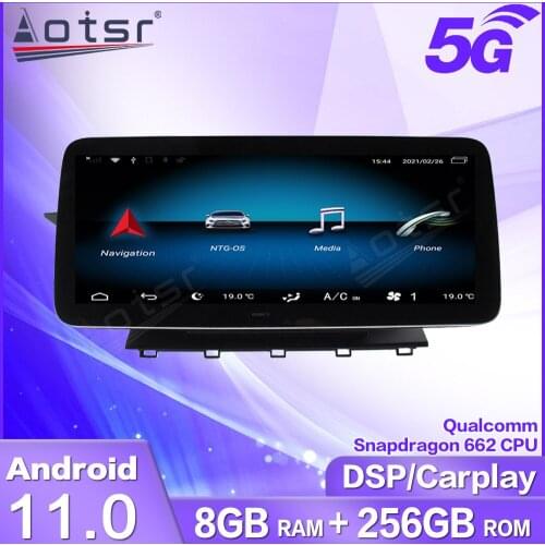 12.3" 8+256G Android Car Multimedia Player GPS Navi Radio Tape Recorder For Mercedes-Benz X204 GLK 2008 2009 2010-2015 Head Unit