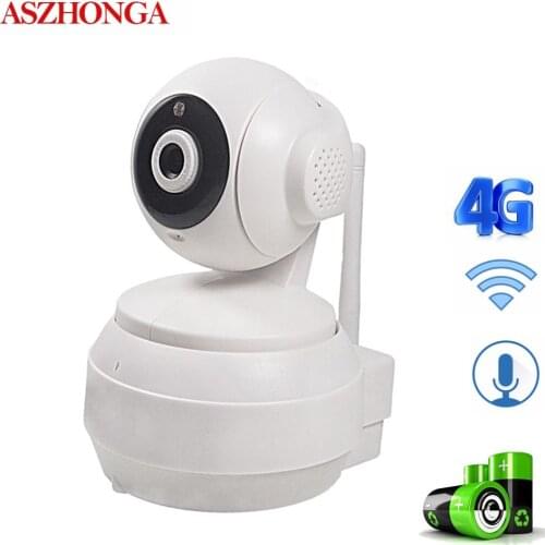 3G 4G GSM SIM Card WiFi IP Camera Wireless Indoor Home Security Cameras 1080P CCTV Surveillance Pan/Tilt/Zoom Night Vision Cam