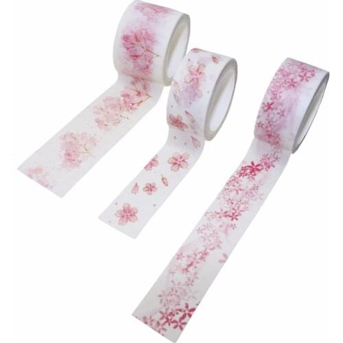 7m Cute kawaii Flower Decorative Washi Tape DIY Scrapbooking Masking Tape School Office Supply Stickers Stationery