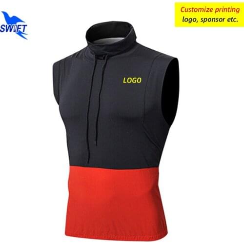 Customize LOGO Mens Quick Dry Stretch Running Shirts Basketball Sleeveless Sweatshirt Gym Fitness Sportswear Vest Workout Tops