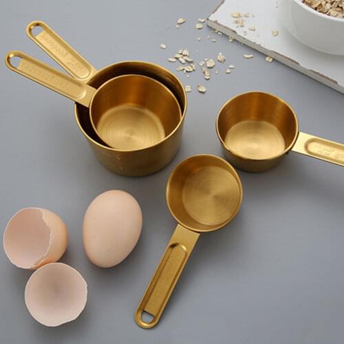 Kitchen Measuring Spoon Set Stainless Steel Measuring Cups and Spoons Set with Engraved Measurements for Baking Tea Coffee Tool