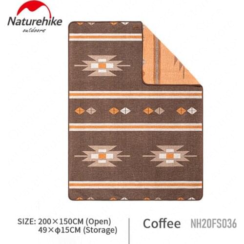 Naturehike Multifunction Winter Wool Blanket Outdoor Thickened Soft Shawlt Warm Portable Carpet Super Wide Sofa Bed Cover