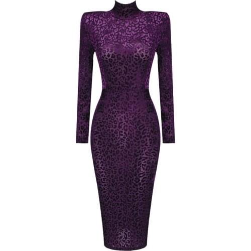 2021 New Sexy Women Dress Bodycon Fashion Long Sleeve O Neck Party Evening Autumn Winter Clothes