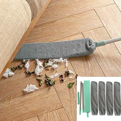 New Style Dust Brush, Long Handle Mop, Removable And Washable Retractable Dust Reusable Microfiber Dust Removal Brush Dusters