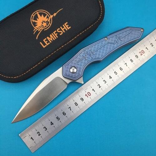 Nighthawk new Flipper folding knife S35VN blade ball bearing TC4 titanium alloy handle camping outdoor hunting fruit knife EDC