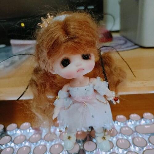 OB11 P9 Baby Clothing Set doll clothes suit Headdress+ Main Skirt+ Skirts+ Bracelets+ Socks+Sleeves