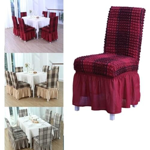 Dining Chair Cover Jacquard Chair Slipcover Case for Chairs Office Wedding Dining Room spandex Chair Cover Stretch