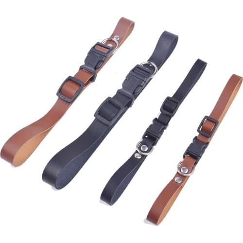 Black Brown Genuine Leather Dog Collar Breakaway Puppy Pet Collar For Small Dogs Size XS S Pet Supplies Big Sale