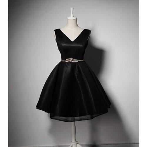 BGW 2019 Deep V Neck Organza Gradustion Dresses Sleeveless A Line Solid Color With Sashes Vestidos Para Graduacion 2019 Largos