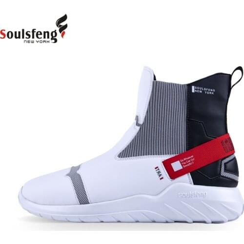 Soulsfeng Top Shoes Casual Sneaker Lace up Sports Boots Shoes for Indoor Outdoor