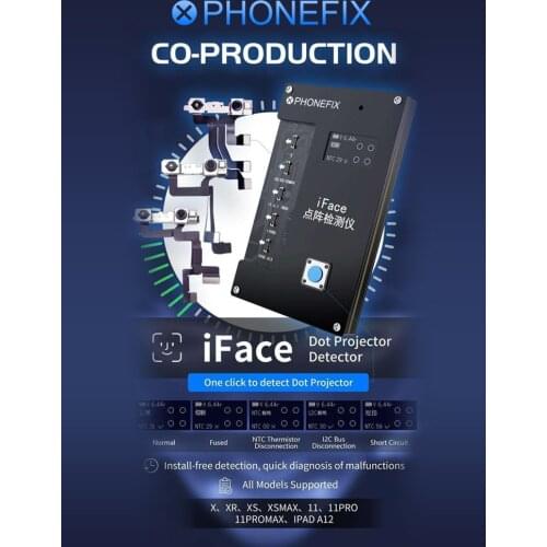 Qianli IFace Matrix Tester iFace Dot Projector For Iphone X-11 Pro IPAD A12 Face ID Testing Repair Quick Diagnosis Malfunctions