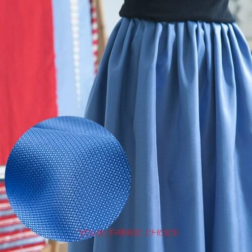 Yarn-dyed heavy silk fabric, blue color, sheen, 27.6 momme, weaving plaid texture,sew for top,tie,skirt,dress,craft by the yard