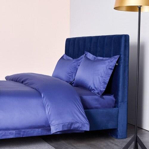 Blue Purple 100S Egyptian Cotton Luxury duvet cover flat sheet pillowcase Bedding sets
