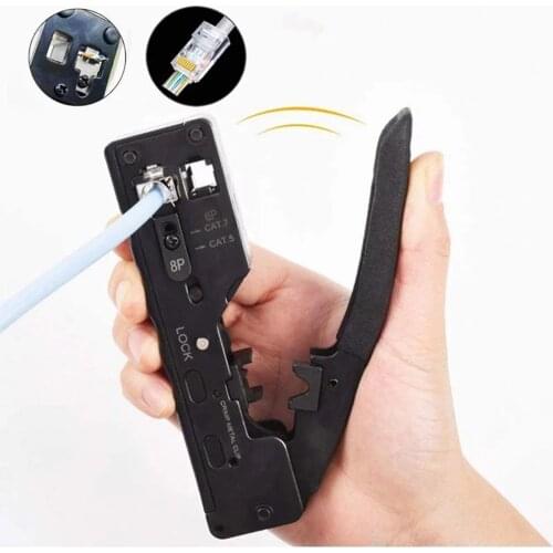 6P8P Dual-purpose Network Tool Crimping Wire Network Cable Pliers Modular Connector Ethernet Cable Crimping Tool