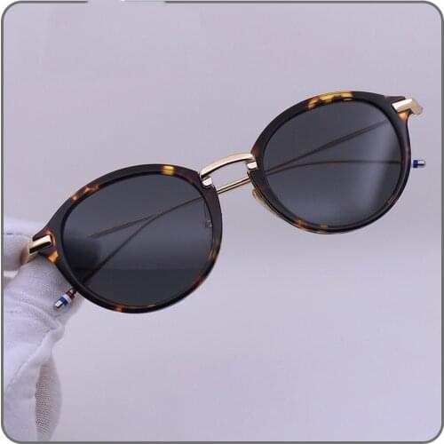 Thom Brand Design Sunglasses Classic Round Titanium Alloy UV Protection TB011 Men Women Sun Glasses With Original Box Eyewear