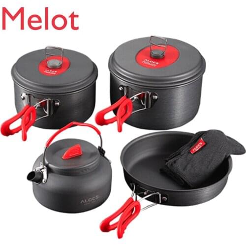 Outdoor Equipment Camping Camping Self-Driving Travel Cookware Gourmet Letu Travel Companion Base Hanging Pot Large Pot Set