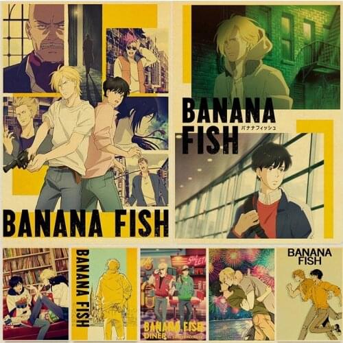Japanese Anime Banana fish Retro Posters Art Movie Painting Kraft Paper Prints Home Room Decor Wall Stickers