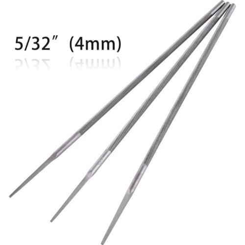 3Pcs 4mm 5/32" Round Chainsaw Saw Chain Files Sharpener