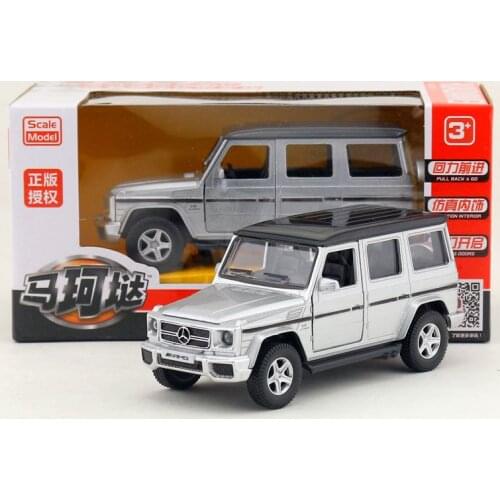 1:36 Die Cast Models Cars scale models of automobiles Alloy Vehicle Toys for Children Benz SUV G63 Jeep Pull back and go gld3