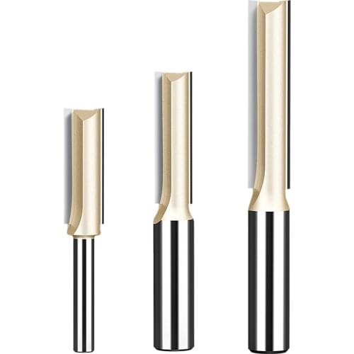 10pcs 12.7mm Shank 2 flute straight bit Woodworking Tools Router Bit for Wood Tungsten Carbide endmill milling cutter