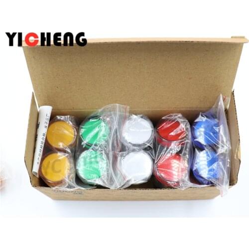 10pcs 22mm Panel Mount Signal Power Indicator Light Pilot Lamp AC DC 110V 220V AD16 beacon light led