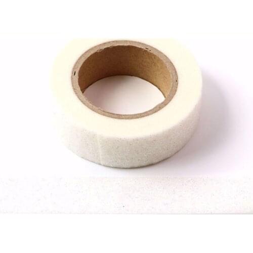 10pcs/Lot White powder Washi Tape Glitter Japanese Stationery 15mm* 5meter Kawaii Paper Scrapbooking Tools Decorative Tape Mask