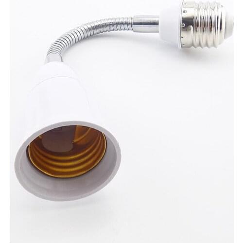 18cm E27 to E27 Light Bulb Base Converters Lamp Extender Hose Adapter EU US Plug LED Socket E27 Flexible Extension Light Holder