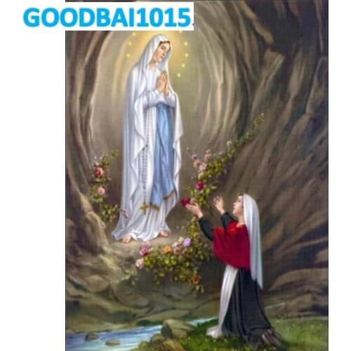 5d Diamond Painting Embroidery Virgin Mary Diy Home Decor Diamond Mosaic Christian Religion Cross Stitch Kits