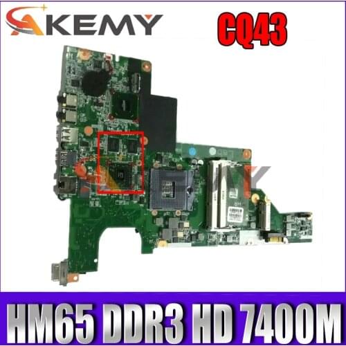 646670-001 646672-001 for HP CQ43 431 631 Laptop Motherboard HM65 DDR3 HD 7400 M video card 100% test work