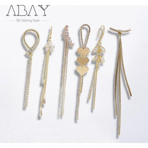 925 Sterling Silver Pin Earring Trends 2020 Exquisite Tassel Long Inlaid Pearl Earrings Anti Allergy