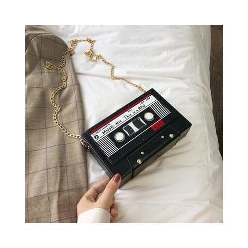 Tape Design Box Style Ladies Casual Clutch Bag Chain Purse Women Handbag Crossbody Mini Bag Shoulder Bag Leather Designer Bag