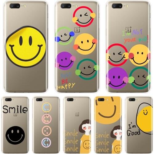 For OnePlus 7 7 Pro 6 6T 5 5T 3 3T Case Silicone Soft Cute Smile Funny Back Cover For One Plus 3 3T 5 5T 6 6T 7 7 Pro Phone Case