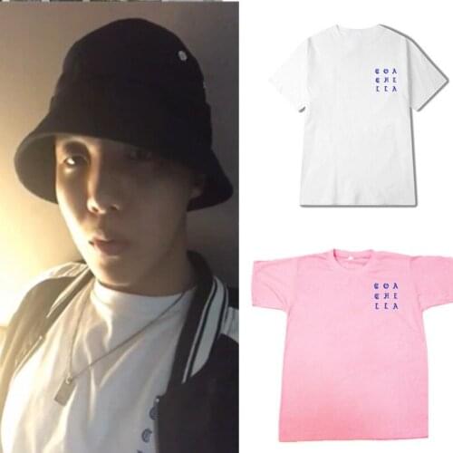 Korean Fashion Kpop Clothes J-hope Hip Hop K-pop Tshirt Harajuku Ulzzang Cotton Shirt Streetwear Hip Hop Tee Shirt Femme