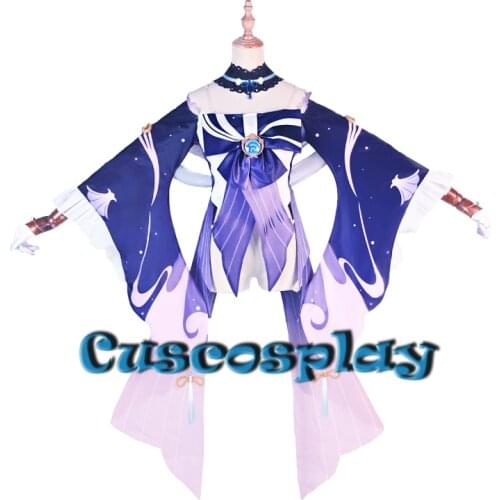 Game Genshin Impact Cosplay Sangonomiya Kokomi Costume Sexy Women Dress Battle Suit Comic Exhibition Halloween Party Costumes