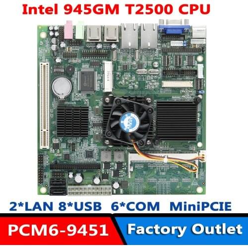 Mini Itx Motherboard Onboard 1.0GB DDR2 Memory Integrated Intel Core Duo T2500 CPU
