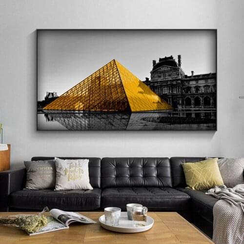 The Louvre Museum Wall Pictures Artistic Modern Style Poster Canvas Painting Art Picture for Home Living Room Bedroom Decoration