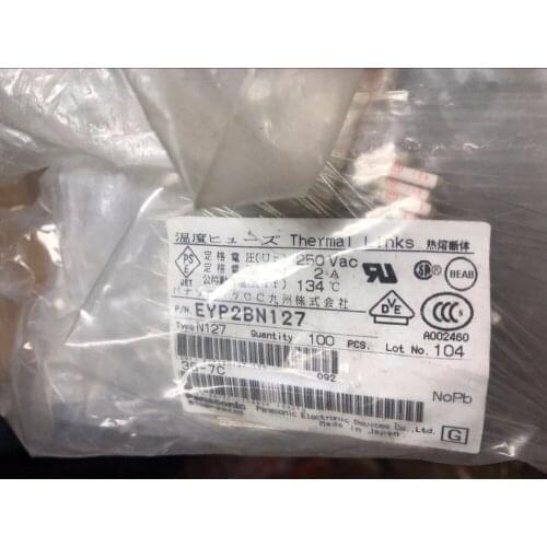 Original new 100% temperature fuse resistance 250V 2A EYP2BN127 134 degrees