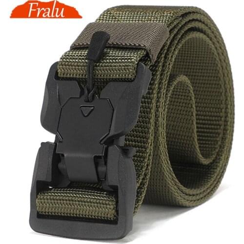 NEW Military Equipment Combat Tactical Belts for Men US Army Training Nylon Metal Buckle Waist Belt Outdoor Hunting Waistband