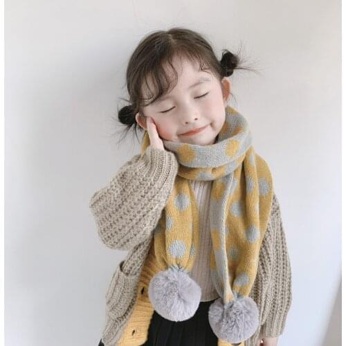 Unisex Kids Boys Girls Baby Winter Warm Scarf Children Knit Shawl Neck Collar Keep Warm Accessories