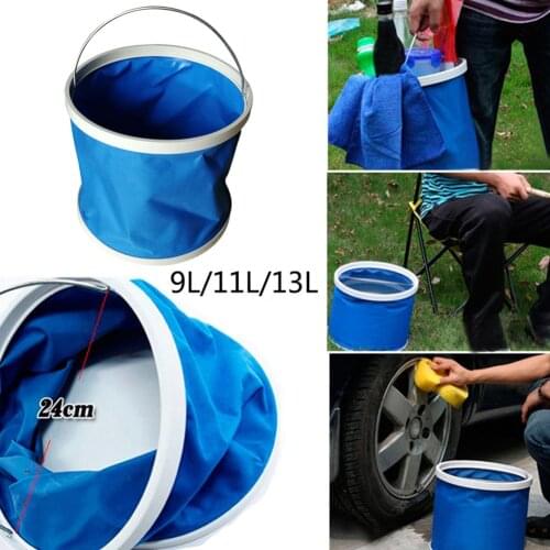 Foldable Buckets Multi Purpose for Beach Portable Car Wash Camping Gear Water Fishing Collapsible Bucket