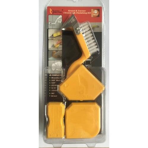 Free Ship 12sets Per Order Sealant Scraper Silicon Sealant Trowel Caulking Tool Kit with one Brush stainless steel removal tool