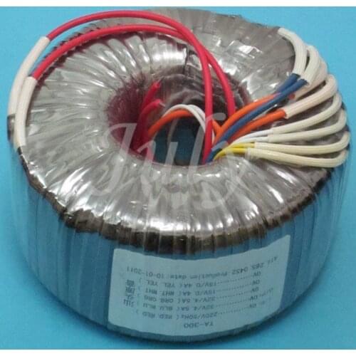 Toroidal transformer 300W dual 28V (5.15A) + dual 15V (0.4A) ring cattle oxygen-free copper enameled wire power transformer