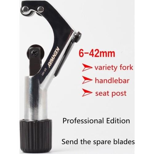 RISK Professional Mountain Bike 28.6mm Fork Cutter MTB Bicycle Head Tube Pipe Handlebar Seat Post Repair Cutter Tool for 6-42mm