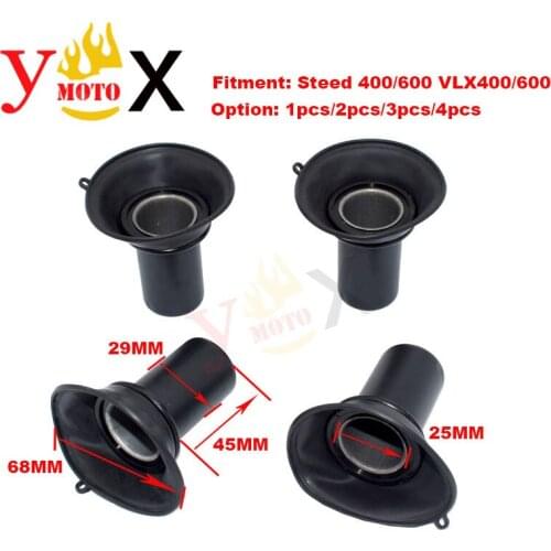 VLX400 VLX600 90# Motorcycle Carburetor Piston W/ Vacuum Diaphragm Membrane Rubber For Honda Steed 400 600 VLX 400/600