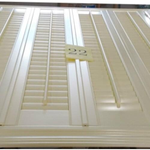 Indoor 100% Plantation Shutters Blinds With Standard Tilt Bar Shading Left And Right Biparting Open 1 Square Meters Customizable