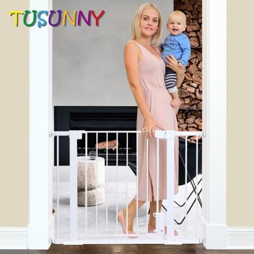 TUSUNNY Children Safety Gate Baby Protection Security Stairs Dog Door fence for kids Safe gate Doorway Gate Pets dog Isolating