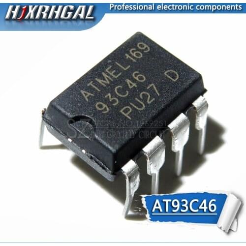 1PCS AT93C46 DIP8 93C46 DIP-8 DIP EEPROM 64x16 new and original HJXRHGAL